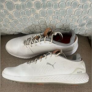 Men’s Puma  GOLF ⛳️ Ignite PWRADAPT Leather Shoes  SZ: 9 Spike-less